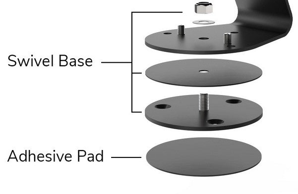 Maclocks Swivel Base for Core Stand Black