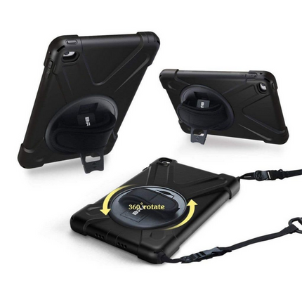 Armourdog Rugged case met handstrap en schouderband voor  iPad 2017/18 9.7