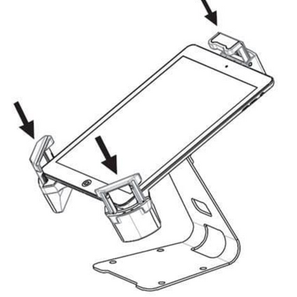 Armourdog Universele 7-13" kantelbare tablet  tafelstandaard  - Max 28 mm