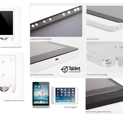 Basalte Eve wandhouder voor iPad 10.2  - Wit