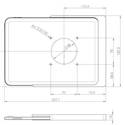 Displine Companion Wall Home  iPad 10th/11th gen. Wit