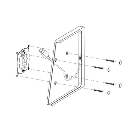 Displine Companion Wall Home Slide-in wandhouder Samsung Galaxy Tab A9 8.7"