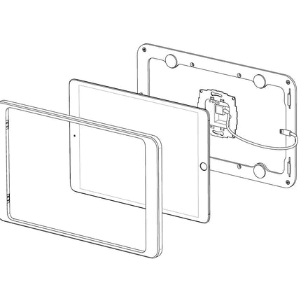 Displine Dame Wall iPad 10.2  zilver