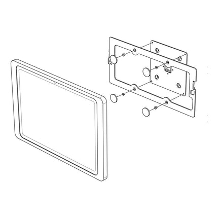 Displine Displine Companion Wall 2.0 Wandhouder Galaxy Tab A9/A11 (8.7") Wit