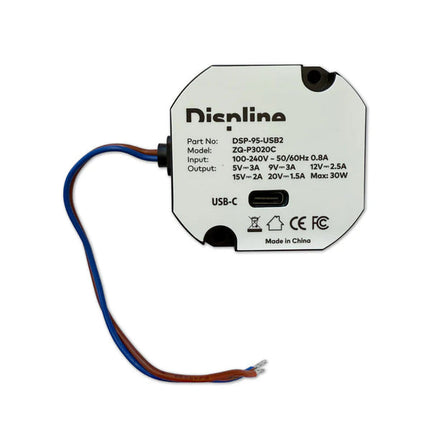 Displine USB-C tablet charger 30W inbouw