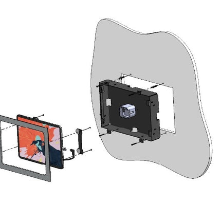 Displine Whiz  iPad 10.2  inbouw wandhouder