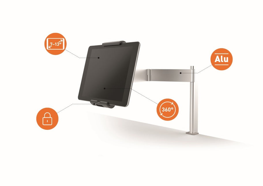 Durable Universele tablethouder tafelmodel met zwenkarm