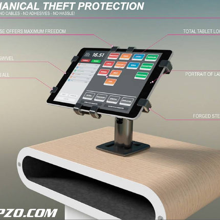 Gripzo 360 Tablet Stand Swivel & Rotate 11-13" tablets