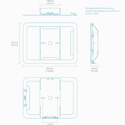Heckler Design OnWall-houder  voor iPad 10th-11th gen. 10.9-inch