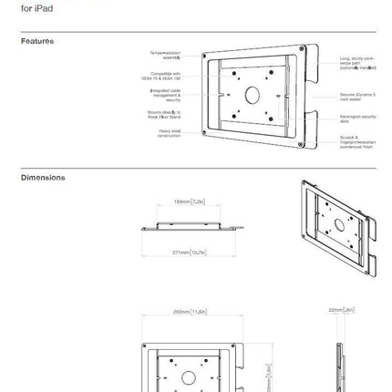 Heckler Design Windfall VESA Frame iPad Air & iPad 9.7