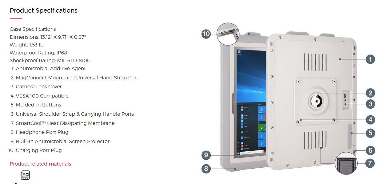 Joy Factory aXtion Pro MA Medical Surface Pro 7 | 6 | 5 | 4