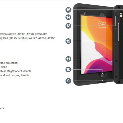 Joy Factory aXtion Pro MP iPad 10.2, waterdicht CWA649MP