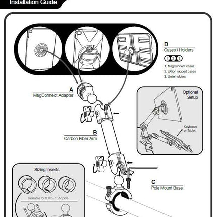Joy Factory MagConnect Carbon Fiber Tube Mount MMU118