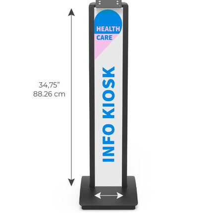 Maclocks Brandable VESA Mount Security Floor Stand - Kantelbare display Floor Stand