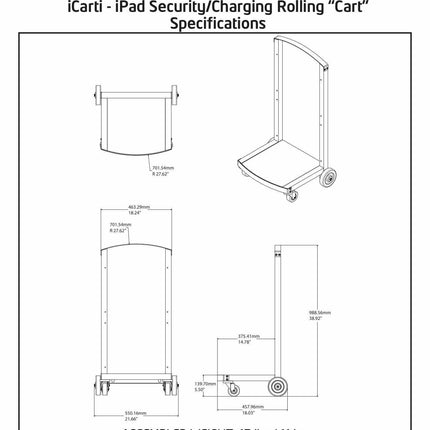 Maclocks CartiPad Uno - Oplaadwagen voor 16 apparaten
