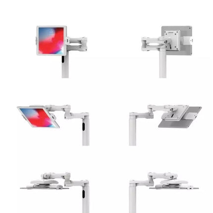 Maclocks Cling Rise Extended Tablet Stand - hoogte instelbare verrijdbare vloerstandaard