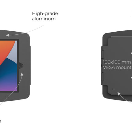 Maclocks Kantelbare kiosk voor iPad 10.2 behuizing - Space Rise