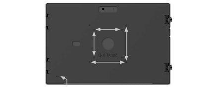 Maclocks Maclocks Apex Wandhouder voor MS Surface Pro 8-11 - Zwart