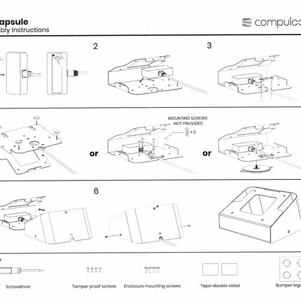 Maclocks Maclocks Magnetix Capsule Tafelstandaard voor Tablets - VESA 100x100