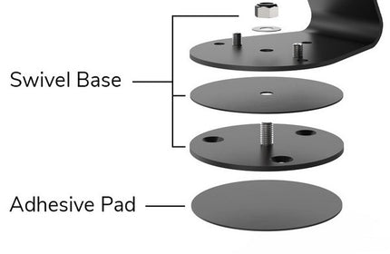 Maclocks Swivel Base for Core Stand Black