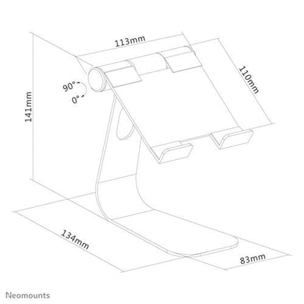 Neomounts by Newstar tafelblad tablethouder voor smartphones en tablets tot 11"