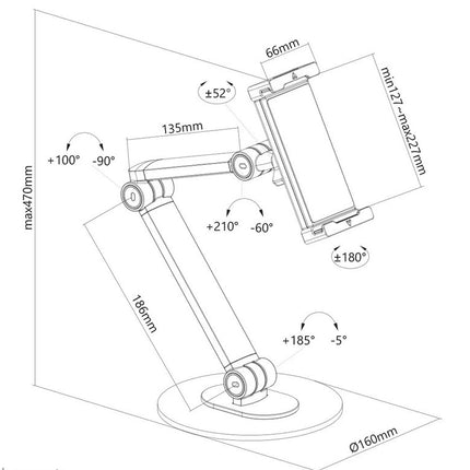 Neomounts by Newstar Universele tablet stand voor 4,7-12,9" - tablets
