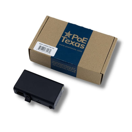 PoE Texas USB-C PoE Adapter - Power & Data (LAN) -25W- Gigabit