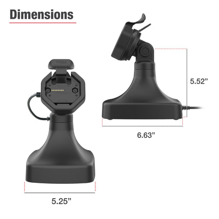 RAM Mounts GDS® Uni-Conn™ Kantel- en Draai Kiosk Dock met oplaadfunctie via USB-C