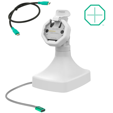 RAM Mounts GDS® Uni-Conn™ Kantel- en Draai Kiosk Dock met oplaadfunctie via USB-C