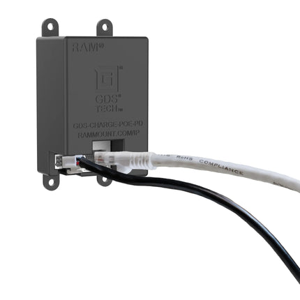 RAM Mounts Uni-Conn™ Laag Profiel Muur dock met PoE (Europese stopcontacten)