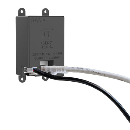 RAM Mounts Uni-Conn™ powered laag profiel wand dock met PoE