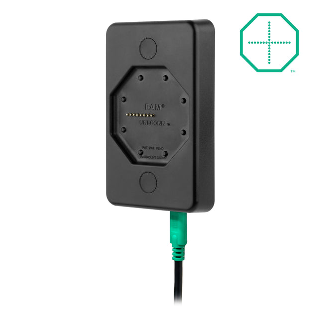 RAM Mounts Uni-Conn™ Powered Wanddock met USB-C