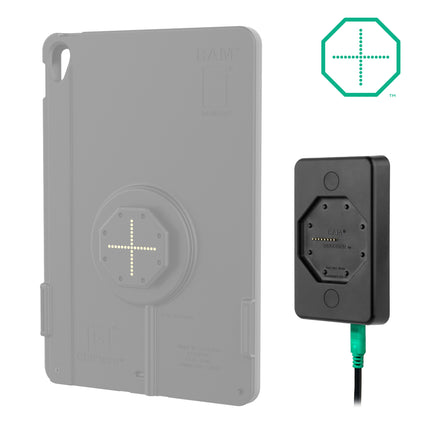 RAM Mounts Uni-Conn™ Powered Wanddock met USB-C