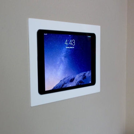 SimpliDock iPad 10.2  inbouw wandhouder  - Brushed 'Stainless Steel'