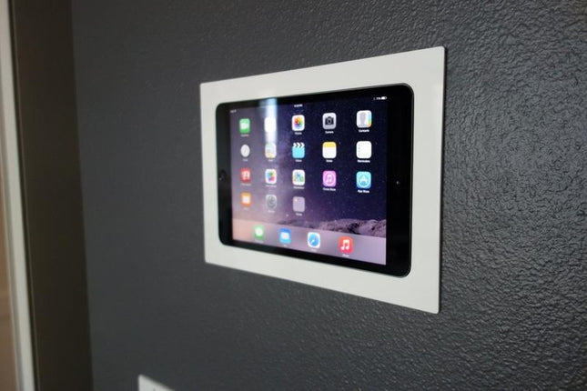 SimpliDock iPad 10.2  inbouw wandhouder  - Mat Wit