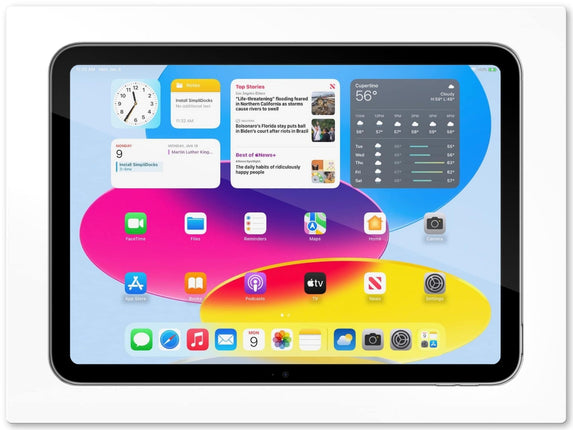 SimpliDock iPad® 10th en 11th Gen   inbouw wandhouder Wit