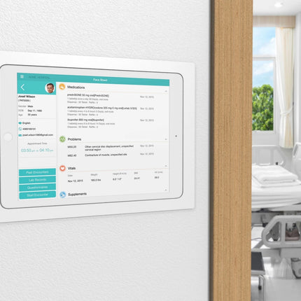 SimpliDock iPad® 10th en 11th Gen   inbouw wandhouder Wit