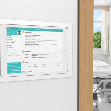 SimpliDock iPad Air 4/5/6, Pro 11"   inbouw wandhouder - Wit