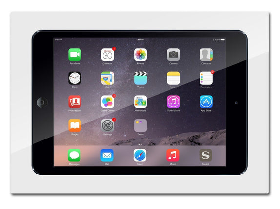 SimpliDock iPad Mini 4/5  inbouw wandhouder  - WIT