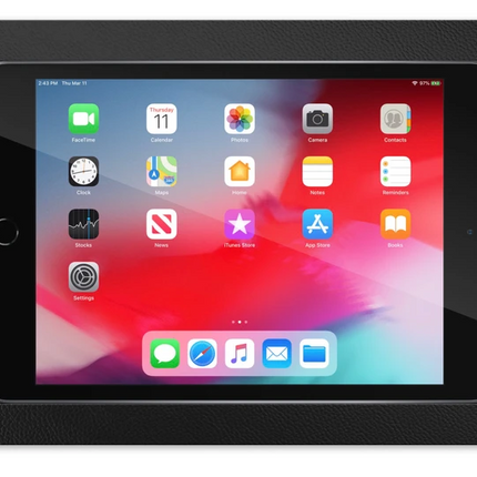SimpliDock iPad Mini 4/5  inbouw wandhouder -Zwart