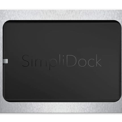 SimpliDock iPad mini 6|7 (A17 Pro) inbouw wandhouder -RVS-Look