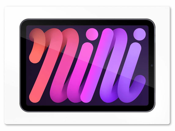 SimpliDock iPad mini 6|7 (A17 Pro)  inbouw wandhouder -Wit