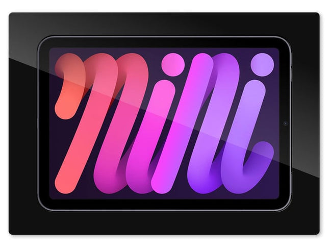 SimpliDock iPad Mini 6|7 (A17 Pro) inbouw wandhouder -Zwart -