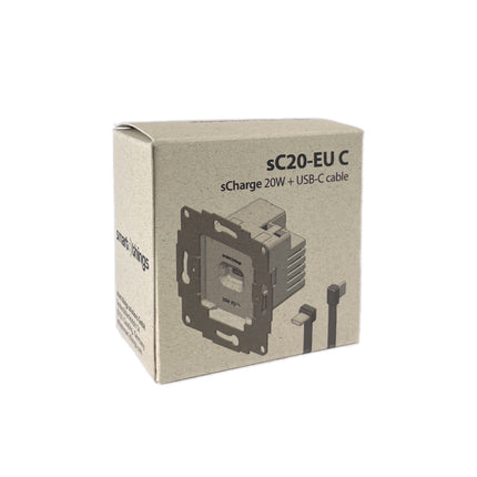 Smart Things sCharge 20W inbouw voedingsadapter 230V met USB-C