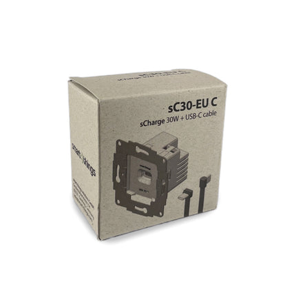 Smart Things sCharge 30W inbouw voedingsadapter 230V met USB-C