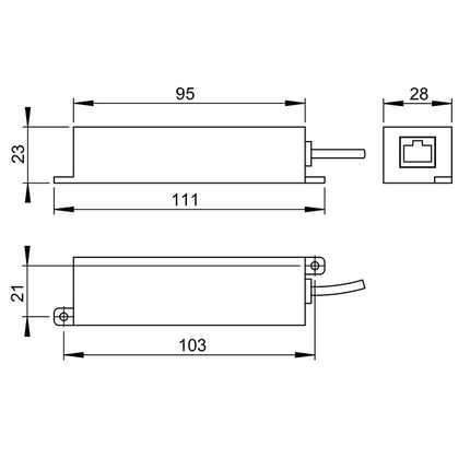 Smart Things sCharge PoE Power+Data PoE Adapter 12W met 90cm Lightning® cable S26L