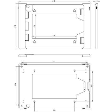 Smart Things sDock Fix wandhouder iPad Air 13" (M2/M3)