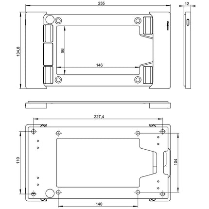 Smart Things sDock Fix wandhouder iPad mini 6 -7 (A17)
