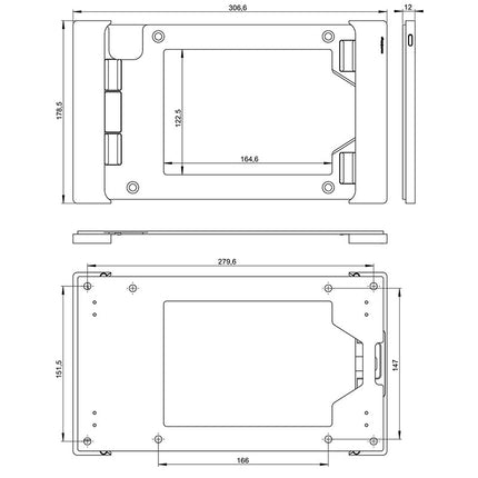 Smart Things sDock Fix wandhouder iPad Pro 11″, Air 11 (M2/M3)