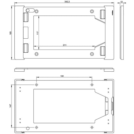 Smart Things sDock Fix wandhouder Samsung Galaxy Tab 14.6" S10 Ultra
